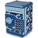 Yoego New Kids Cartoon Electronic Money Bank, Security Piggy Bank Mini ATM Password Coins Money Savings Box Toys Smart Voice & Music Prompt,Code Lock for Children/Toy Gifts Birthday Gift (Blue Camo)