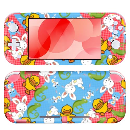 DLseego Switch Lite Skin Cute Animals Pattern Full Wrap Skin Protective Film Sticker Design para Nintendo Switch Lite-Multicolor