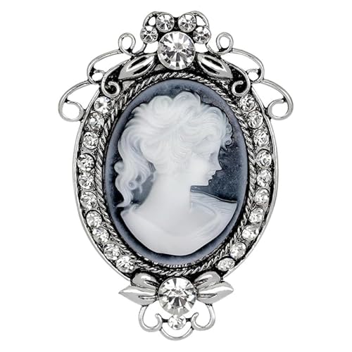 GALPADA Enamel Pin Enamel Pin Cameo Brooch Pin Vintage Victorian