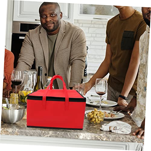 50L GROSSE ESSEN Lieferung Isolierbeutel Pizza zum Mitnehmen Thermo Warm Kalt Tasche Ruck EUR 6
