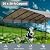 GREEN PARTY 20 x 30 ft Metal Carport Kits with Galvanized Steel Roof & Removable Sidewalls, Heavy Duty Metal Carport Canopy, Outdoor Car Tent Metal Garage Shelter for Car, SUV, Truck and Boats, Grey