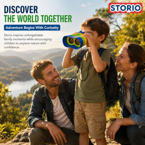 Image of Storio Binoculars for Toddlers & Kids | Educational Outdoor Exploration Toy for Boys & Girls Age 3+ | Safe, Lightweight & Shockproof Binoculars | Perfect Easter Basket Gift or Birthday Present