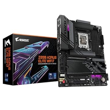 Placa Mãe Gigabyte Z890 AORUS ELITE WIFI 7 (LGA 1851/4xDDR5/Thunderbolt 4/USB4 TYPE-C/HDMI/DP/M.2/2.5GbE)