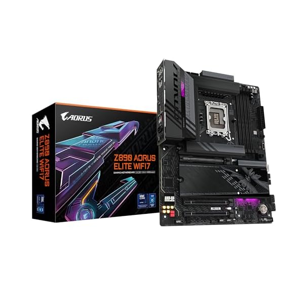 GIGABYTE Z890 AORUS Elite WIFI7 Placa Base - Soporta CPUs Intel Core Ultra (Serie 2), 16+1+2 Fases VRM, hasta 8800MHz DDR5 (OC), 1xPCIe 5.0 + 3xPCIe 4.0, Wi-Fi 7, 2.5GbE LAN, Thunderbolt 4