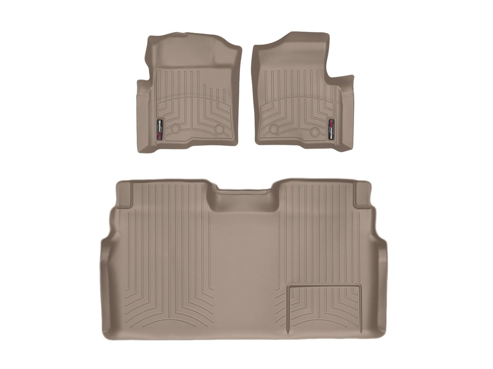 WeatherTech Custom Fit FloorLiners for Ford F-150, F-150 SVT Raptor - 1st & 2nd Row (456111-451793), Tan