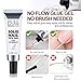 Brtavizvy Transparent Solid Nail Glue for Press Ons, Acrylic & Fake Nails, 20g Quick-Dry Strong Adhesive Soft Gel X Nail Glue, Gel Nail Polish- Long-Lasting Beauty Nail Supplies Uv Lamp Curing