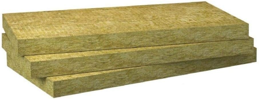 Rockwool, Roxul, Mineral Wool 8 lb Density Soundproofing Fire Resistant Insulation Batts, 1" Thick 2' x 4', (10-Pack)