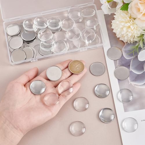 Copas de bisel para hacer collares artesanales con bandejas redondas planas de acero 3