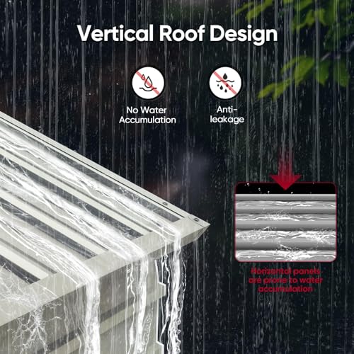 Image of ADVANCE OUTDOOR 12x21 FT Heavy Duty Vertical Roof Metal Carport, Pre-Drilled All Weather Car Shelter for Boat, Vehicles & Farm Equipment