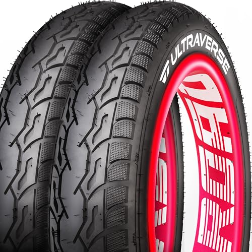 ULTRAVERSE 20x3 E-Bike Fat Tire - Robust High-Performance 26inch Fat Tyre for MTB and Ebikes Durable All-Terrain Directional Tread Superior Density for Street & Trail Adventures-2 Unit