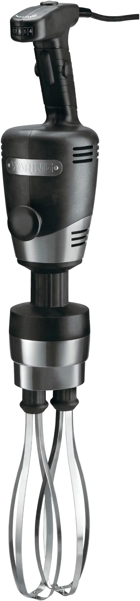 Commercial Big Stix Heavy Duty Stick Immersion Hand Held Blender, 10" Dual Whisk Shaft, Submersible, 1 HP, 750 Watt, Variable Speed, Professional Restaurant Kitchen Grade, 120V, 5-15P WSBPPWA, Extra Large, Black