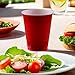 Apple Red Plastic Cups (Pack of 20) - 18 oz. - Versatile Drinkware for Indoor & Outdoor Parties, Weddings, Birthdays, Celebrations & More