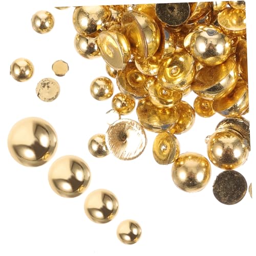 NOLITOY 1000pcs Flat Back Pearl Nail Charms Decorative Jewelry for Nail Art Simple Yet Durable Home Salon Friendly