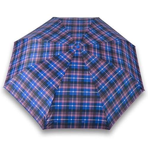 Image of 3Fold Cherry Check Print | 1m wide coverage | U.V. Block Silver Coating | WPWR coating - QuickDry | 27cm (closed length) | Collection3