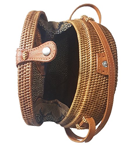 Rattan Nation - Handwoven Round Rattan Bag Straw Bag3