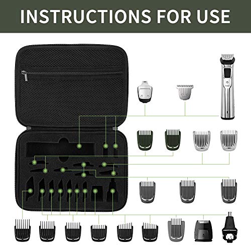 Tasche Etui für Philips Norelco MG7745/15 MG7785/20 MG7750 MG7735 MG7720 MG7710 Multigroom Series 7000 Barttrimmer Haarschneider, Harte Reisetasche Hülle Case - Image 4