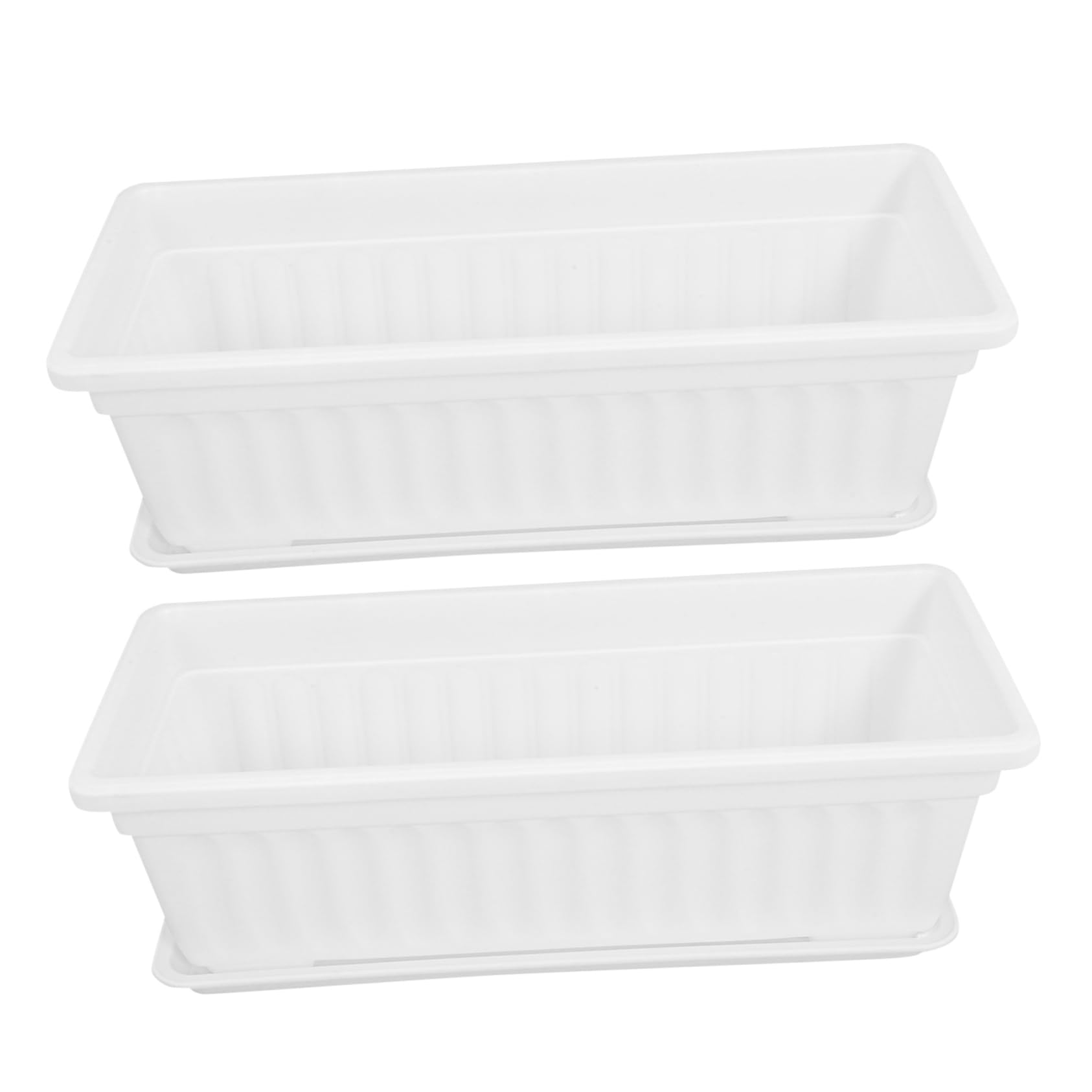 Lot De 2 Coupelles Carrées Pour Plantes - Plateau De Récupération D'Eau Noir 41x41x5.5 Cm - En Plastique PP Résistant Pour Intérieur Et Balcon