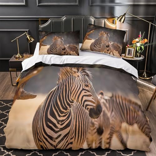 Parure de lit ultra douce effet 3D faune sauvage microfibre - 2