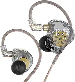 Fone de Ouvido EDX Lite Intra-Auricular, Driver Dinâmico Super-Linear, Isolamento Acústico, Cabo Substituível – Qualidade de Som Premium e Potente - COM MICROFONE