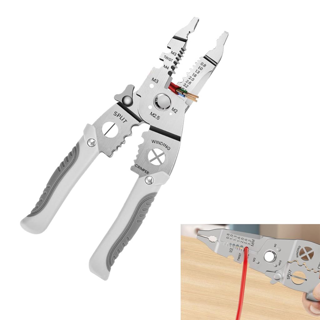 Serplex® Multifunctional Wire Cutter and Stripper Tool Wire Stripper Crimper Cable Cutter Pliers, Electrical Wire Stripping Tool Self Adjusting Multipurpose Wire Stripper for Electrical Cable Cutting (B0DDPPKZ4W) Amazon Price History, Amazon Price Tracker