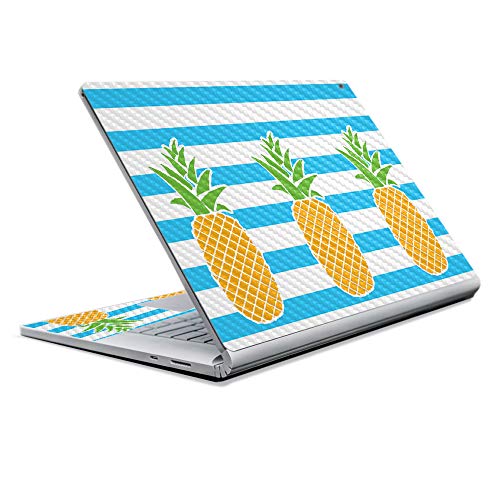 Image of MightySkins Carbon Fiber Skin for Microsoft Surface Book 2 13 inch (2017) - Beach Towel,Protective, Durable Textured Carbon Fiber Finish,Easy to Apply, Remove, and Change Styles,