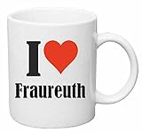 I Love Fraureuth Kaffee Tasse diese Kaffee Tasse ist der ideale Begleiter im Büro, beim Frühstück oder zur Tea Time