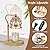 Candle Warmer Lamp with Timer Dimmer, Modern Wax Warmer for Scented Wax Jar Candle Warmer with 2 Bulbs, Adjustable Height Glass Lamp for Gifts for Women, House Warming Gifts, Home Decor, Gold Amber