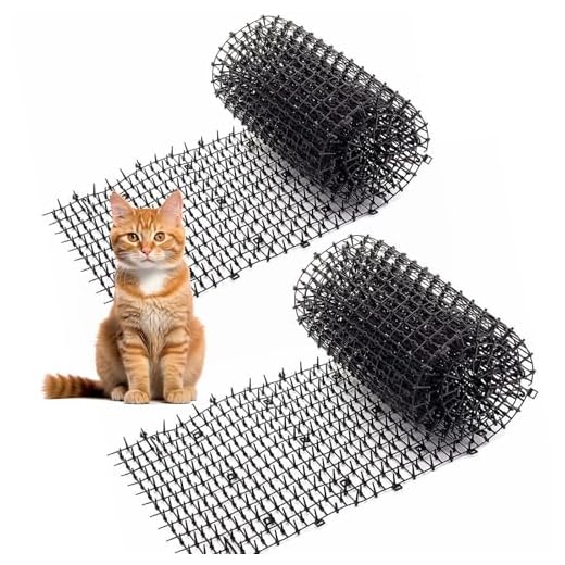 Kyrieval Pinchos Anti Gatos, Tiras de Espigas para Animales de Mascotas, Repelente para Disuasión (2 Unidades)