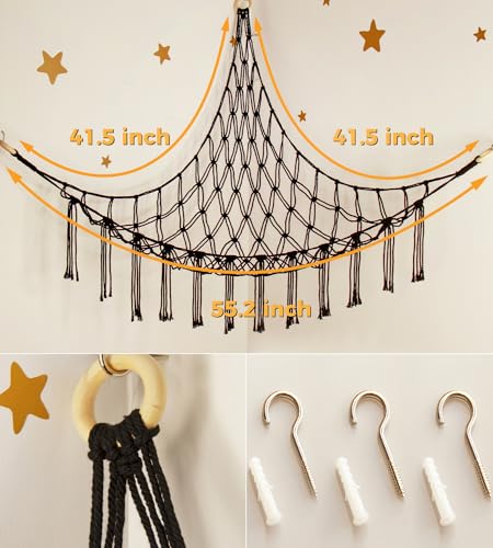 image for mirolam Stuffed Animals Storage Hammock Net Corner - Large Cool Y2K Ad