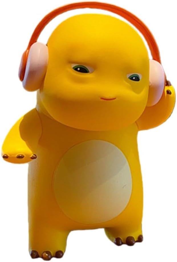Nailong Dinosaur Set - Yellow Dino Figures for Office Desk, Shelf & Room Display (Type A)