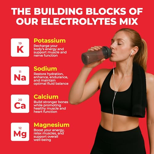 Image of Keto Vitals Energy Powder + Electrolytes with 100mg Natural Caffeine, L Theanine & Organic Lion's Mane Extract - 60 Servings Energy Drink Powder for Workouts - Sugar Free Electrolytes