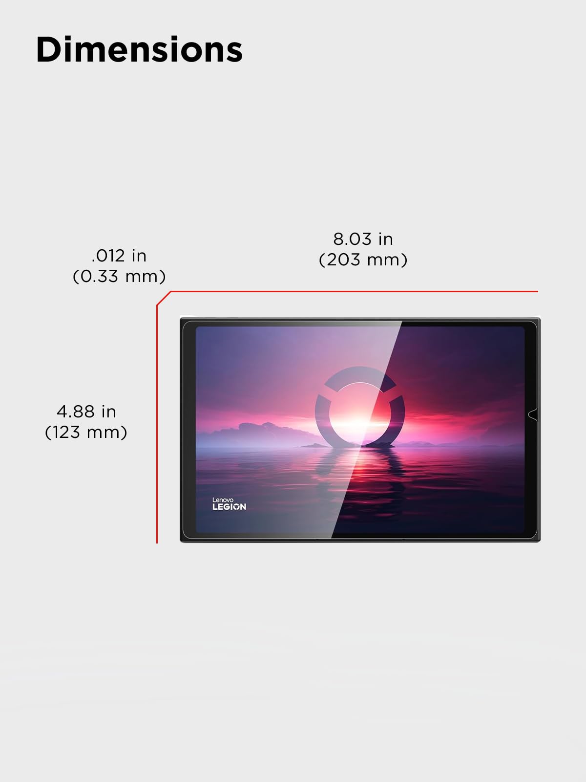 Amazon.com: Lenovo Legion Go Screen Protector - Ultra-Thin 0.33mm