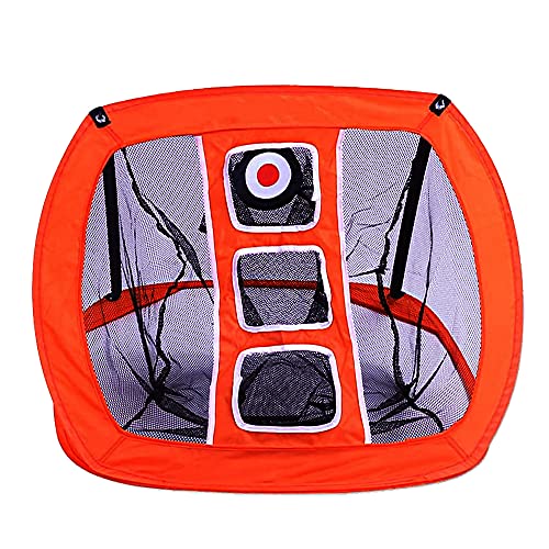 Sailling Pop Up Golf Chipping Net Indoor | Outdoor | Hinterhof Golf Übungsnetz Ziel Schaukel Trainingshilfen (Chipping Net-Orange) Cover