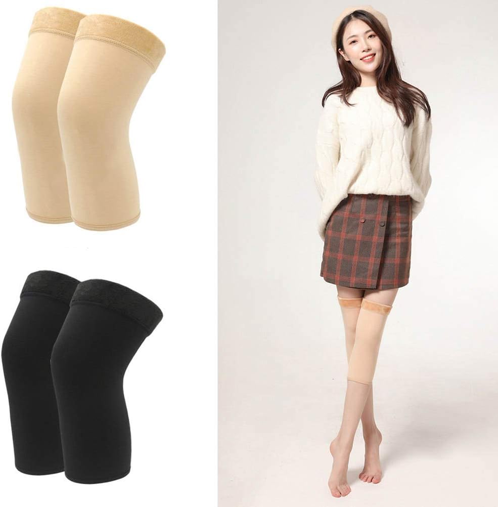 KESYOO 2pairs High Elastic Knee Pads for Winter Support Color Sleeves for Men Women Lightweight Ergonomic Design for Knee Joint Protection Muscle