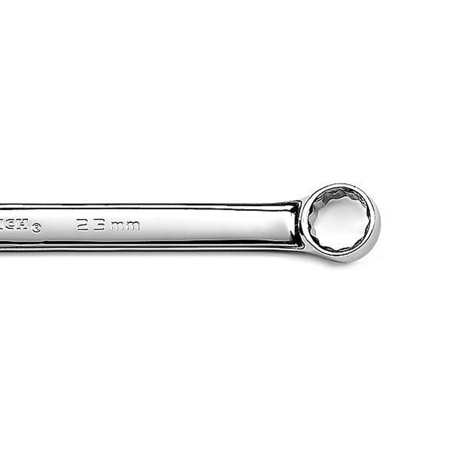 GearWrench 81741 Kombinationsschlüssel 23 Mm, Lange Ausführung, Off-Eck-Design, Aus Legiertem Stahl, Nickel-Chrom-Finish