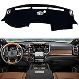 KEEGTBOX Dash Mat Cover Custom Interior Center Console Compatible with Dodge Ram 1500 2500 3500 Truc