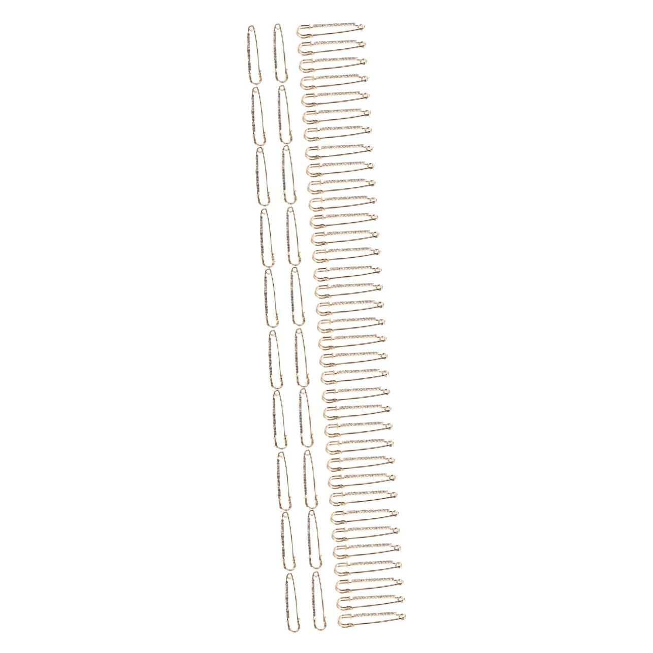 Operitacx 60stücke Sicherheitsnadeln Mit Strass Für Diy Broschen Für Kleidung Handwerk Quilting Und Dekoration Langlebig Und Vielseitig Einsetzbar