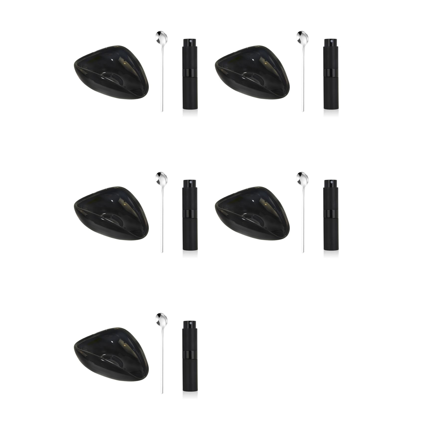 Coffee Bean Dosing Vessel — Ceramic 30g, Black Cafe Bar Accessory