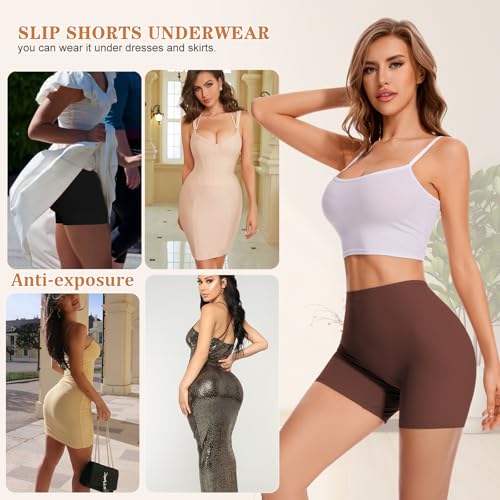 Seamless Shaping Boyshorts Panties for Women Slip Shorts for Under Dresses Tummy Control Underwear Shapewear Shorts4
