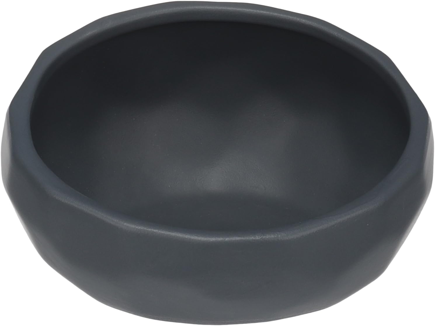 FEEDING AND DRINKING BOWL UNIC ROUND DARK BLUE 17x15x9CM 550ML