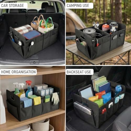 Organizador maletero coche Hyundai i10 i20 i30 bolsa plegable almacenamiento impermeable 4