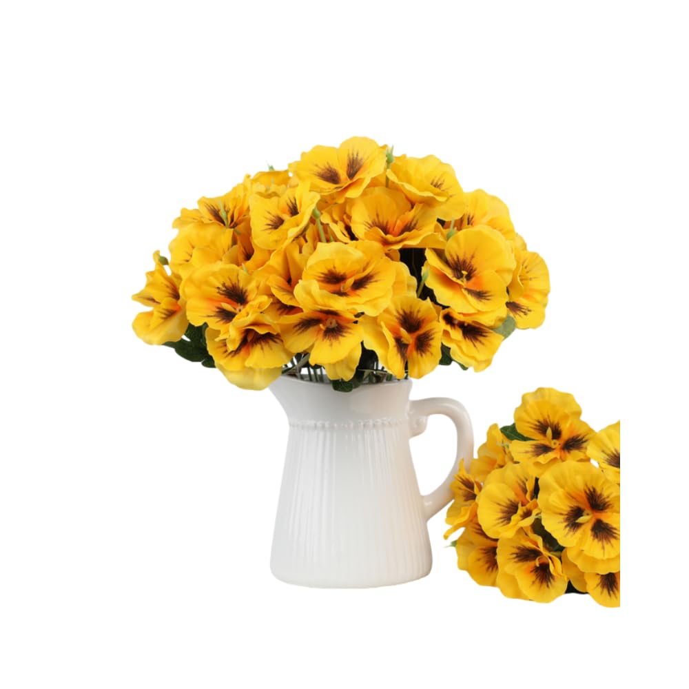 Fleurs artificielles en soie anti-UV pour remplacer les vrais bouquets qui fanent vite