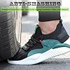 UnPtios Lightweight Safety Shoes Men Safety Trainers Steel Toe Working Shoes Men's Women's Work & Utility Footwear, Ladies, Breathable, Wide Fit, Security, Anti-Puncture - Size 8.5 #2