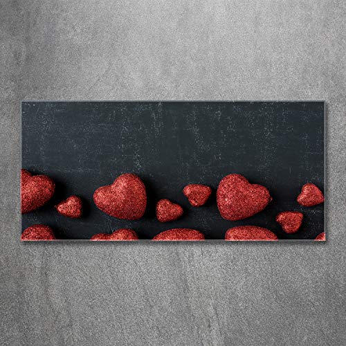 Impression sur tableau plexiglas de qualité supérieure 120x60cm design rouge