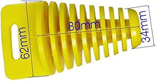 Miniatura 5 de 2 x silenciadores de tubo de escape de cola para motocicleta de 2 y 4 tiempos, 1.339-2.441in (negro)