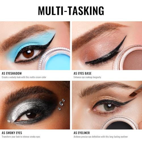 Oulac Matte Eyeshadow 3-in-1 Eyeshadow Eye Primer&Eyeliner Highly Pigmented Waterproof Smudge-proof Long Lasting Wear Smooth&Blendable Formula for Natural Look,Vegan & Cruelty-Free,CM05 - Image 6