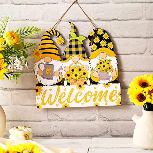 Panelee-Sunflower-Gnomes-Welcome-Sign-Summer-Welcome-Hanging-Decorations-Wreath-Wooden-Hanging-Door-Sign-with-Ropes-for-Porch-Front-Door-Decor-Wedding-Dinner-Home-Garden-Kitchen-Decor Panelee Sunflower Gnomes Welcome Sign Summer Welcome Hanging Decorations Wreath Wooden Hanging Door Sign with Ropes for Porch Front Door Decor Wedding Dinner Home Garden Kitchen Decor