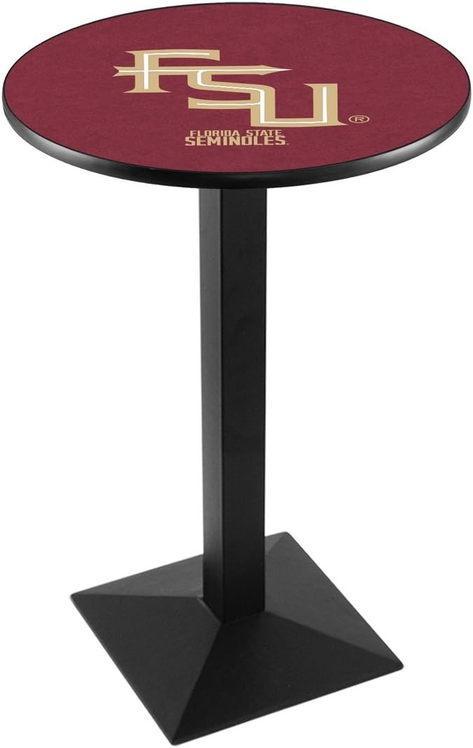 Holland Bar Stool Co. L217-36" Black Wrinkle Florida State (Script) Pub Table