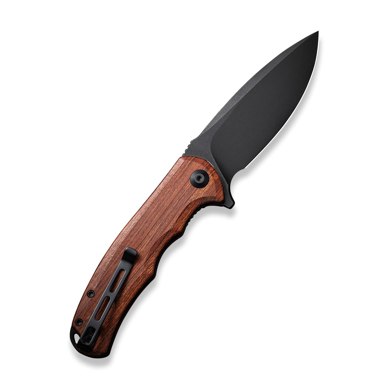 CIVIVI Praxis Folding Pocket Knife Cuibourtia Wood Handle 9.52CM Damascus Blade C803H