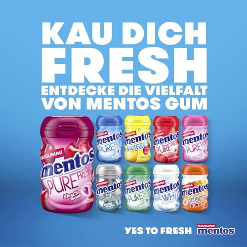 Mentos Kaugummi Pure Fresh Mint, 6 Boxen zuckerfreie Chewing Gum Dragees mit Pfefferminz-Geschmack & flüssiger Füllung… – Ansicht 6